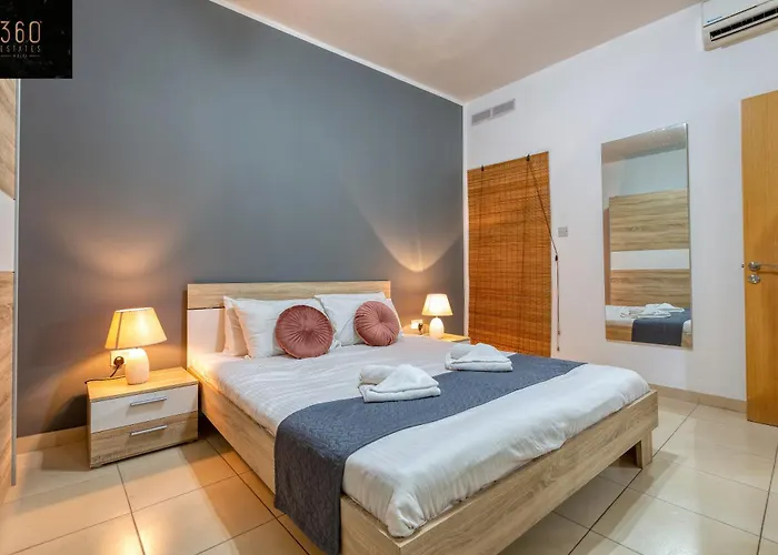 Stylish 2Br Meridian Suite In Central St Julians By 360 Estates